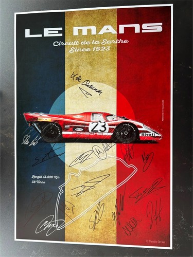 Poster artistico 16x23 - le, mans