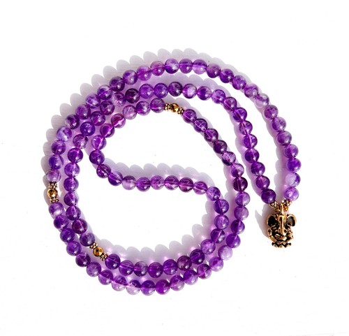 108 mala amethyst - 108, ganesha