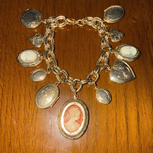 Charm vintage tono oro - , cuori