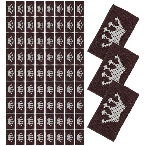 500 pcs etichetta tessuta - pcs,