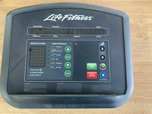 Console ellittica life fitness - console,