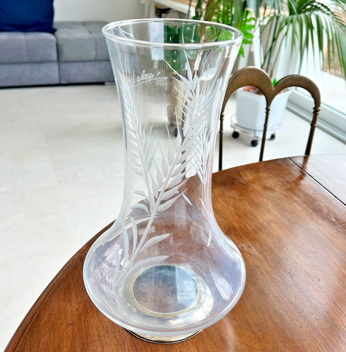 Vaso cristallo con base - cristallo,