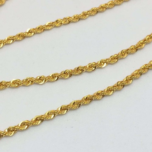 Collana catena corda cava - , in