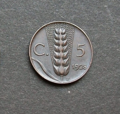 Centesimi spiga 1928 rame - centesimi,