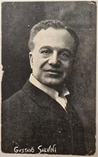 Cartolina attore Gustavo Salvini inizio '900 Coliseo Argentino