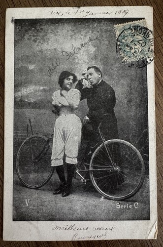 Cpa fantaisie abbé prete - cpa,
