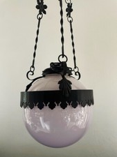 Lampadario Art Nouveau/Ferro battuto/ H. 100 Cm.