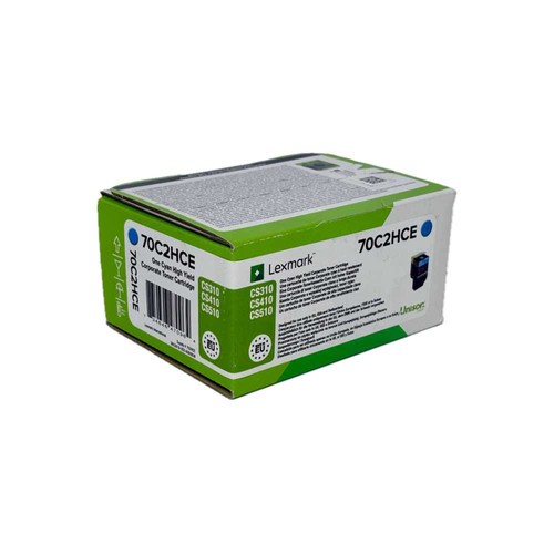Toner lexmark 70c2hce ciano - toner,
