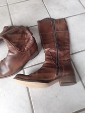 STIVALI da DONNA IN CUOIO  color Tabacco tg. 38