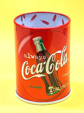 COCA-COLA VINTAGE PORTA PENNE DA SCRIVANIA A FORMA DI LATTINA