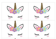 set 12 fiori unicorno