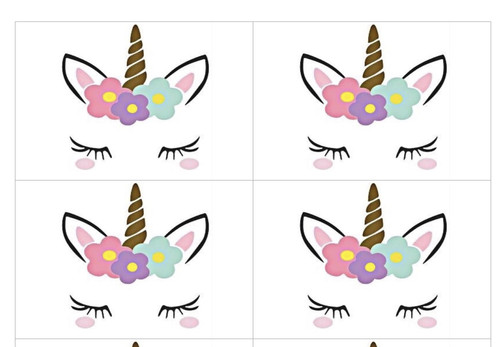 Set fiori unicorno - set, 12
