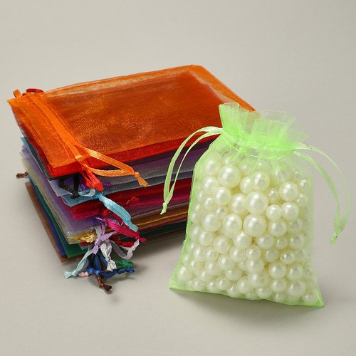 100 pezzi sacchetti organza - pezzi,