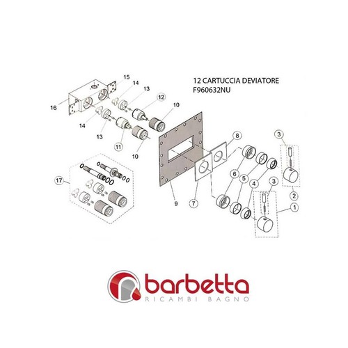 Cartuccia deviatore geometry - cartuccia,