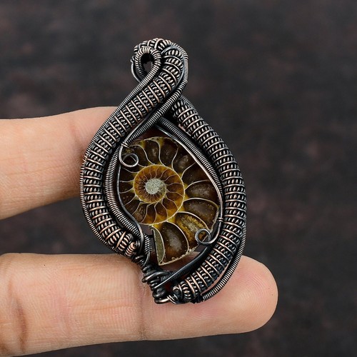 Ammonite fossile gioielli rame