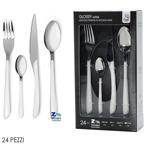Servizio posate glossy - 24,