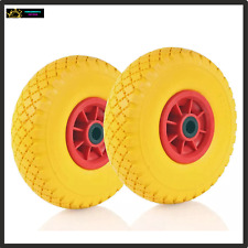 2 PEZZI RUOTA PIENA PER CARRELLO PORTAPACCHI ANTIFORATURA RUOTINO DIAMETRO 260MM