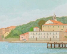 Antonio Donghi : Il Golfo della Spezia : Stampa artistica di qualità archivistica