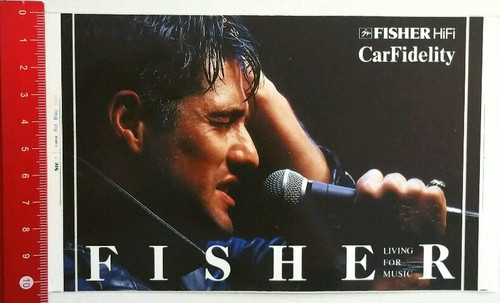 Fisher adesivo sticker hifi - fisher, adesivo/sticker