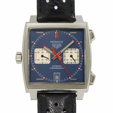 Orologio Uomo TAG Heuer Monaco CAW211P Cronografo Automatico Quadrante Blu 90...