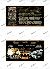 Data East Batman 1991 Cartes