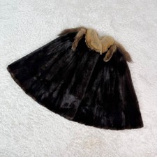 Poncho Blackglama pelliccia di