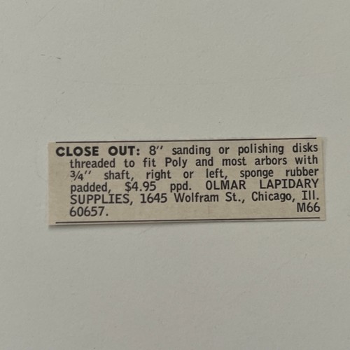 Olmar lapidary supplies - olmar,