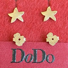 Dodo Pomellato Orecchini A Bottone Stella Grande Oro Rosa Unisex 100% Originali