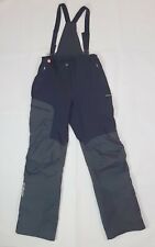 Salewa AlpinXtrem WindStopper pantaloni da sci donna taglia S UK8 cinghie nero bavaglino da neve