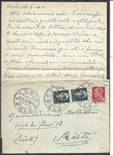 1940 15C X2+20C SU BUSTA DA