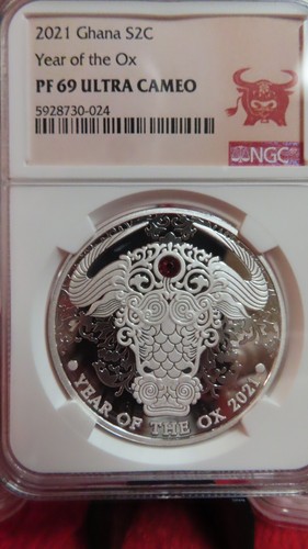 Moneta argento 2021 ghana - moneta,