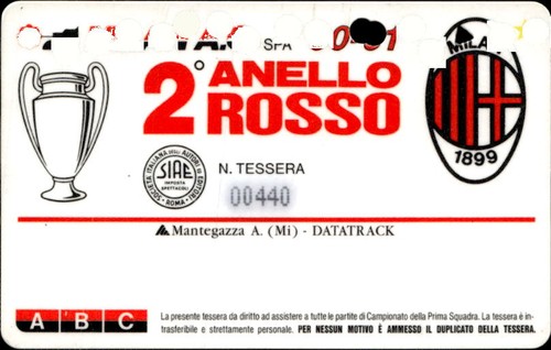 Abbonamento milan 1990 91 - abbonamento, 1990-91