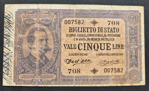 Lire biglietto di stato - 5,