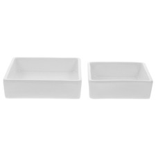  2pcs ciotole di snack in ceramica quadrata ciotole per dessert in ceramica per