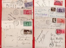 REGNO -LOTTO DI 8 BELLE AFFRANCATURE SU CARTOLINE -vedi foto e descrizione