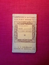 Mosè e i libri mosaici - Minocchi, Formiggini 1911 Biblioteca di varia coltura 1