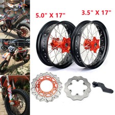 17" Supermoto Cerchi Ruote mozzi per KTM EXC SXF XCW 125 250 300 450 525 530
