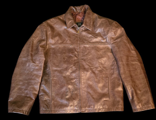Giacca pelle marrone 100 - m.b., 100%