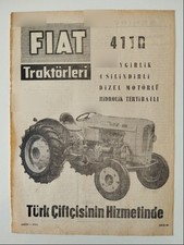 Pubblicità trattore d'epoca stampa Fiat Medio Oriente