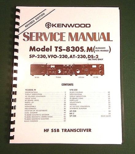 Kenwood 830s manuale di - manuale,