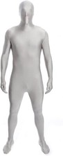 Tuta Morphsuit Argento M - XXL Uomo Donna Tuta Zentai Costume Halloween