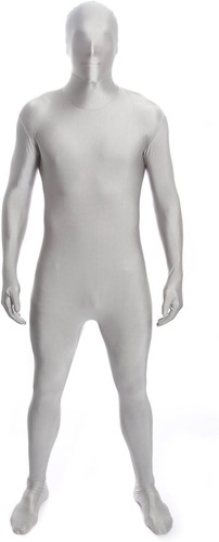 Tuta morphsuit argento xxl - tuta, m