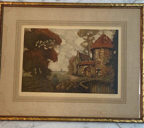 Acquaforte francese vintage - , di