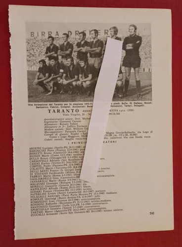 Taranto ternana squadre foglio - taranto,