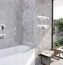 Parete vasca H 140cm cristallo