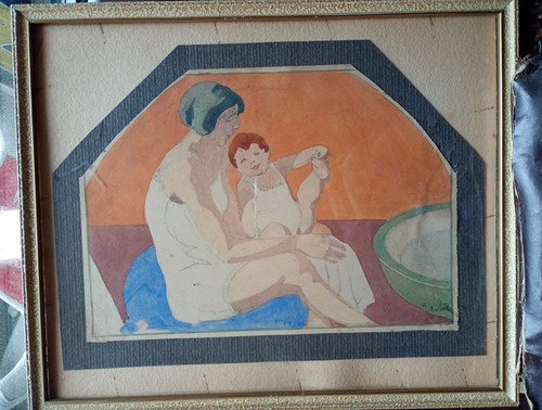 Emilio vitali acquarello noto - acquarello,