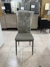 Sedia Ecopelle Fango Imbottita