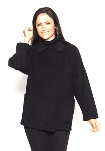 Giacca donna nera cashmere - giacca,