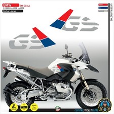 Adesivi Fianco Serbatoio Moto BMW R 1200 gs 2008 2012 ROSSO BLU ARGENTO BM CG 4A