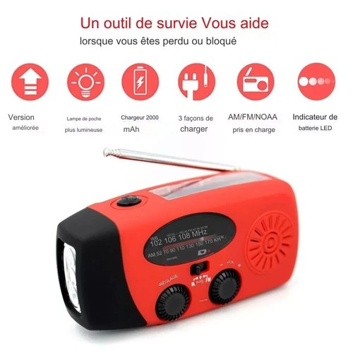 Radio portable solaire - radio,